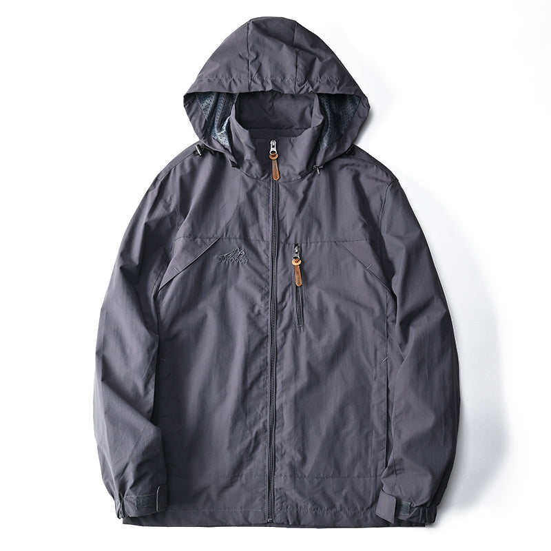 Windbreaker Men Tactical Jacket Waterproof Outdoor Hooded Coat Sports Military European Size S-5XL Field Climbing Thin Outwear - MANDOTOS