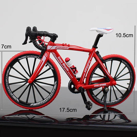 Creative Alloy Bicycle Model Ornament Mini Metal Bike Toy Collectible