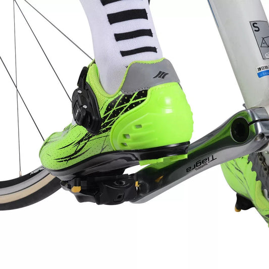 ZOYOSPORTS Road Bike Pedals Lightweight Clipless Bicycle Pedals with Cleats Set Compatible with SPD-SL System