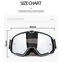 Retro Bicycles Goggles Ski Glasses Sunglasses ATV Goggles Non-slip Belt AntiUV Cafe Racer Chopper Cycling Racing Free shipping