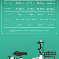 Children's Bicycles for Boys Aged 3-10 Years Old Children Girls Children's Bicycles with Flashing Auxiliary Wheels