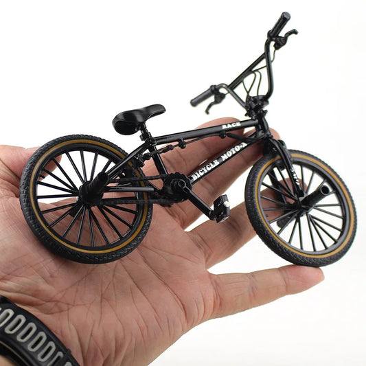 New 1:8 Mini Alloy Racing Bicycle Diecast Model Metal Mountain Bike Pocket Portable Simulation Collection Gift Toy For Childrens
