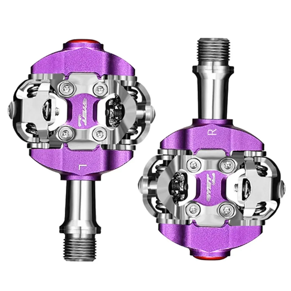 RYET MTB Bicycle Pedals SPD Clipless Mountain Bike Pedals Mountain Bicycle Dual Platform Footboard MTB Clipless Pedal Bike Parts