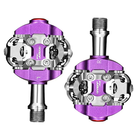 RYET MTB Bicycle Pedals SPD Clipless Mountain Bike Pedals Mountain Bicycle Dual Platform Footboard MTB Clipless Pedal Bike Parts