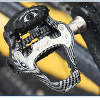 Road Bike Clipless Pedals Carbon Clip-On Pedals With Sealed Bearings Works With KEO And Shimano SPD System Locking Pedals