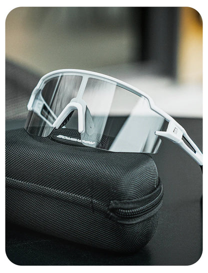 ROCKBROS Cycling Glasses Photochromic Polarized Lens Bike Glasses UV400 Protection Eyewear Sunglasses MTB Road Bicycle Goggles - MANDOTOS
