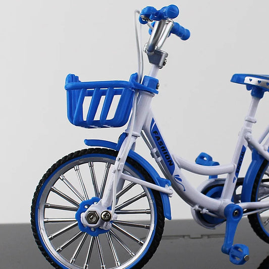 Creative Alloy Bicycle Model Ornament Mini Metal Bike Toy Collectible
