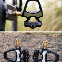 ONIRII PD-06 Road Bike Carbon Lock Pedals Bicycle SPD Self-Locking Steel/Titanium 6 Degree Pedal with Locking Plate for Road NEW