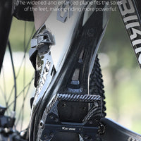 WEST BIKING MTB Integrated Pedals 3 Bearing Ultralight Flat Pedals Aluminum Alloy Nylon Carbon Fiber Coating Specialized Pedals