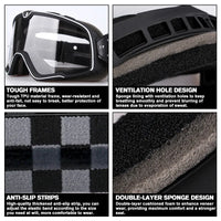 Retro Bicycles Goggles Ski Glasses Sunglasses ATV Goggles Non-slip Belt AntiUV Cafe Racer Chopper Cycling Racing Free shipping