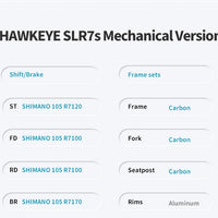 SAVA HAWKEYE Carbon Road Bike with SHIMAN0 105 7120 Kit T800 Carbon Road Bike Race Bike Aluminum Wheels