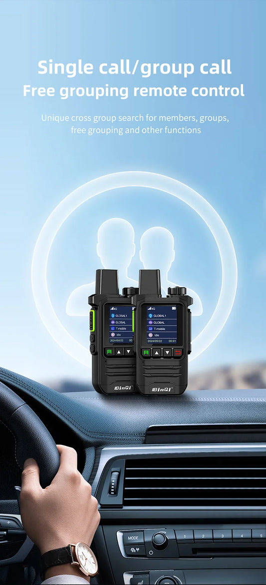 BINQI-K6 GXINPOC Platform Global -4G POC walkie talkie, 5000kilometers remote , global policecivilian fleet walkie talkie(free) - MANDOTOS