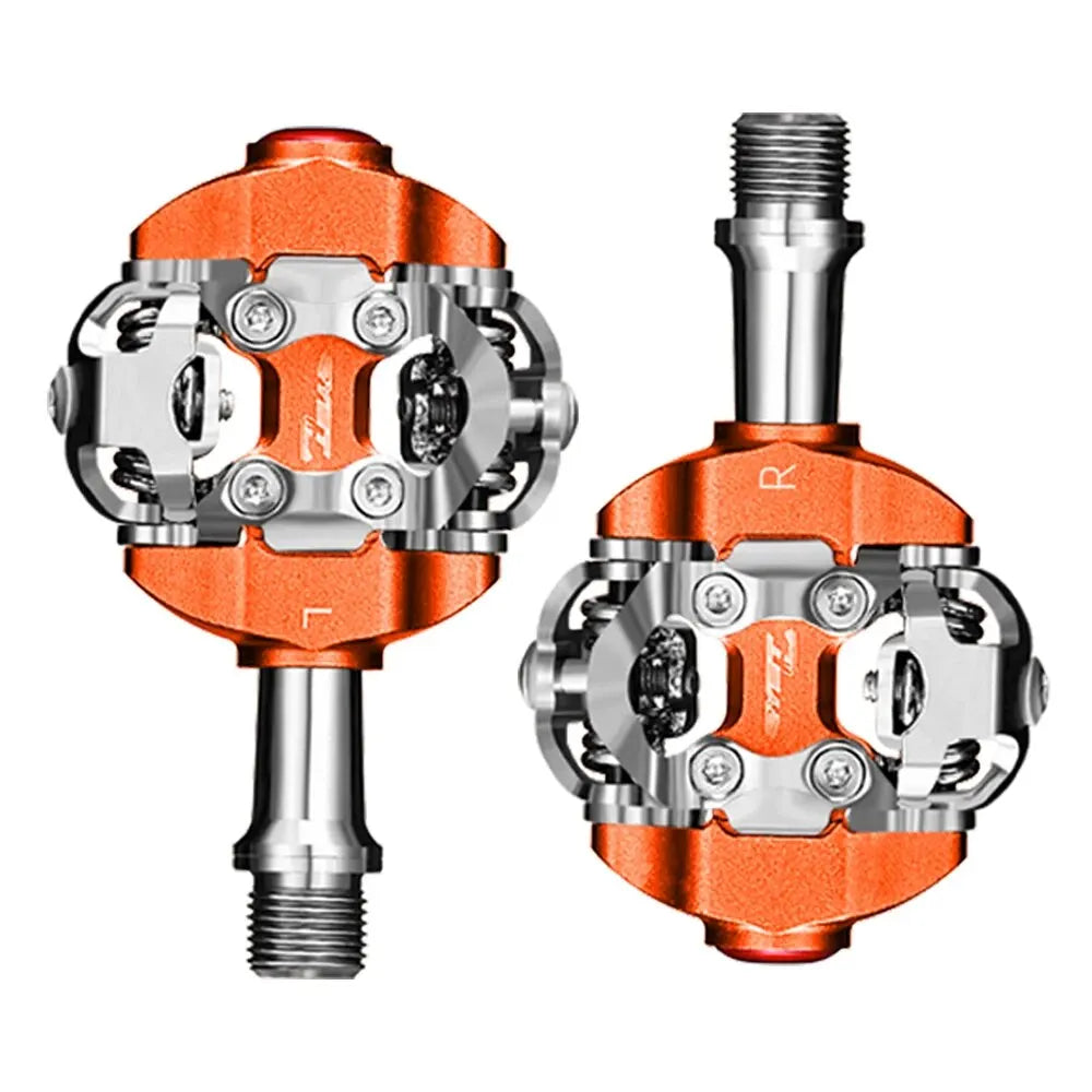 RYET MTB Bicycle Pedals SPD Clipless Mountain Bike Pedals Mountain Bicycle Dual Platform Footboard MTB Clipless Pedal Bike Parts