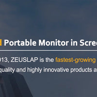 ZEUSLAP 15.6" FHD 100%sRGB 300Nits Ultra thin Back Stand Design Portable Monitor for Phone Gaming Laptop