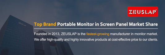 ZEUSLAP 15.6" FHD 100%sRGB 300Nits Ultra thin Back Stand Design Portable Monitor for Phone Gaming Laptop