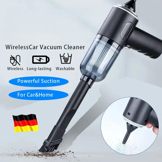 9000Pa Wireless Car Vacuum Cleaner USB Charging 1200mAh Portable Cleaning Appliance Mini Wet and Dry Vacuum Cleaner Household - MANDOTOS