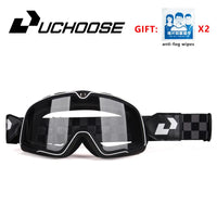 Retro Bicycles Goggles Ski Glasses Sunglasses ATV Goggles Non-slip Belt AntiUV Cafe Racer Chopper Cycling Racing Free shipping