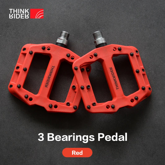 ThinkRider Flat Bike Pedals MTB Road 3 Sealed Bearings Bicycle Pedals Mountain Pedals Wide Platform Bicicleta Accessories