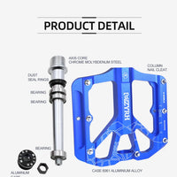 3 Sealed Bearing Bike Pedals Ultralight Pedal Anti-slip CNC BMX MTB Road Bike Pedal Outdoor Cycling Mountain Bicycle Pedals
