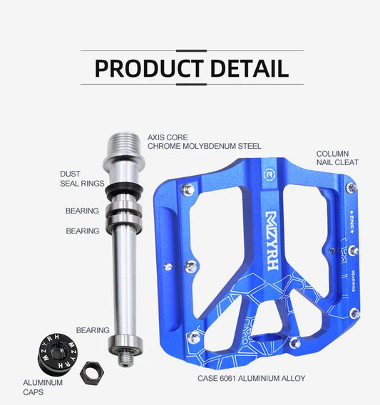 3 Sealed Bearing Bike Pedals Ultralight Pedal Anti-slip CNC BMX MTB Road Bike Pedal Outdoor Cycling Mountain Bicycle Pedals