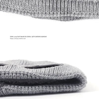 Brimless Hat With Goggles For Men And Women In Winter Hat Neutral Solid Color Skull Knitted Hat In Winter - MANDOTOS