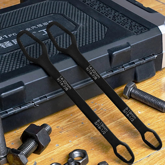 8-22mm Universal Torx Wrench Self-tightening Adjustable Glasses Wrench Board Double-head Torx Spanner Hand Tools for Factory - MANDOTOS