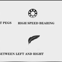 RGO Bicycle Pedals Mtb Nylon Platform Footrest Flat Mountain Bike Paddle Grip Pedalen Bearings Footboards Cycling Foot Hold