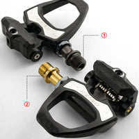 ONIRII PD-06 Road Bike Carbon Lock Pedals Bicycle SPD Self-Locking Steel/Titanium 6 Degree Pedal with Locking Plate for Road NEW