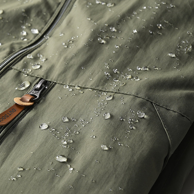 Windbreaker Men Tactical Jacket Waterproof Outdoor Hooded Coat Sports Military European Size S-5XL Field Climbing Thin Outwear - MANDOTOS