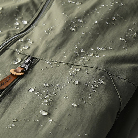Windbreaker Men Tactical Jacket Waterproof Outdoor Hooded Coat Sports Military European Size S-5XL Field Climbing Thin Outwear - MANDOTOS