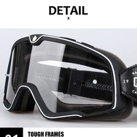 Retro Bicycles Goggles Ski Glasses Sunglasses ATV Goggles Non-slip Belt AntiUV Cafe Racer Chopper Cycling Racing Free shipping