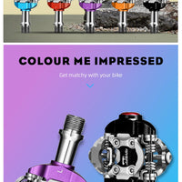 RYET MTB Bicycle Pedals SPD Clipless Mountain Bike Pedals Mountain Bicycle Dual Platform Footboard MTB Clipless Pedal Bike Parts