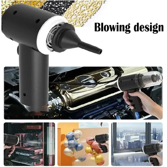 9000Pa Wireless Car Vacuum Cleaner USB Charging 1200mAh Portable Cleaning Appliance Mini Wet and Dry Vacuum Cleaner Household - MANDOTOS