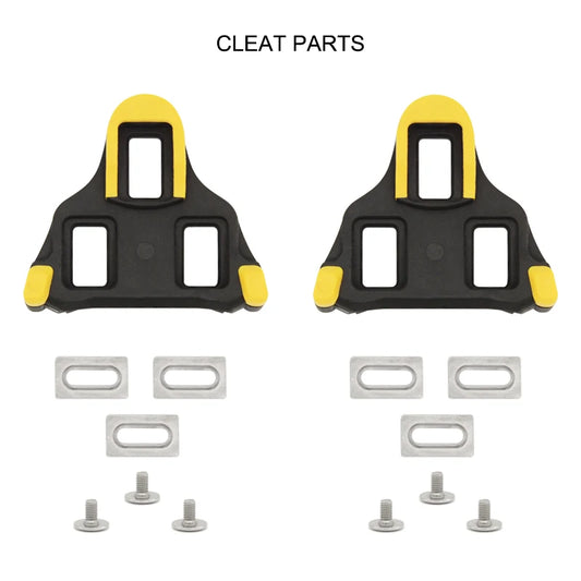 ZOYOSPORTS Road Bike Pedals Lightweight Clipless Bicycle Pedals with Cleats Set Compatible with SPD-SL System