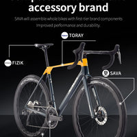 SAVA AEROX SLR8 Full Carbon Fiber Racing Grade Road Bike E-Shift Road Bike with SHIMAN0 ULTEGRA 8170 Di2 Kit UCI+CE Approved