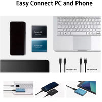 1.8" disco duro externo USB 3.0 Type C ssd external hard drive 500GB 1TB 2TB for laptops Desktop - MANDOTOS