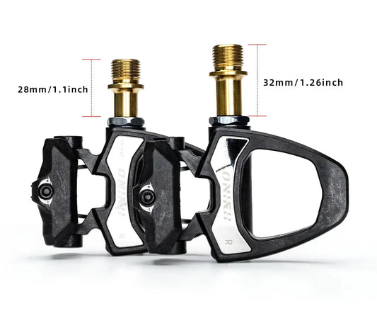 ONIRII PD-06 Road Bike Carbon Lock Pedals Bicycle SPD Self-Locking Steel/Titanium 6 Degree Pedal with Locking Plate for Road NEW