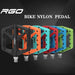 RGO Bicycle Pedals Mtb Nylon Platform Footrest Flat Mountain Bike Paddle Grip Pedalen Bearings Footboards Cycling Foot Hold