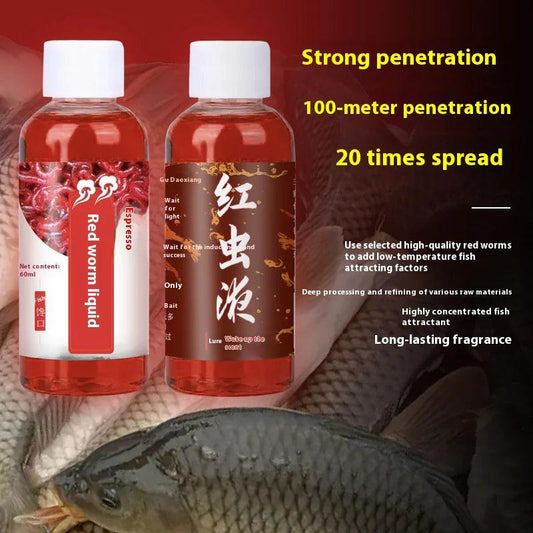 Premium Red Worm Fishing Liquid – Perfect Carp Bait - MANDOTOS