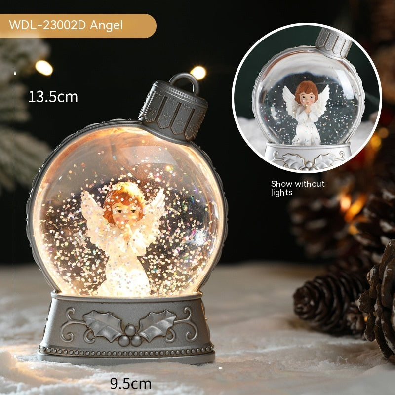 Christmas Holiday Decorations Luminous Simulation Flat Light LED Decoration Scene Layout Flame Light Home Decor - MANDOTOS