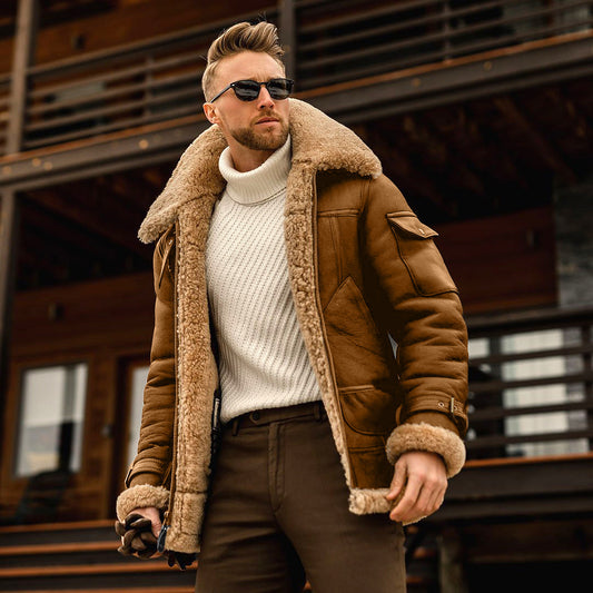 Winter Jacket Mens Military Fleece Warm Jackets Male Fur Collar Coats Army Tactical Jacket - MANDOTOS