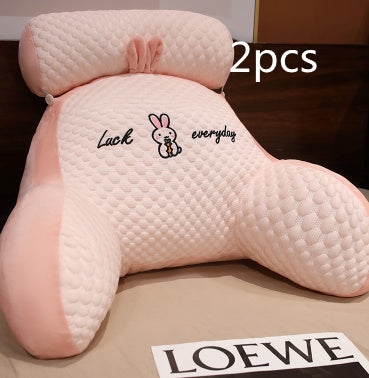 Sofa Fluffy Cushion Luncheon Pillow Triangle Reading Cushion Bedside Soft Large Backrest Lumbar Cushion Office Chair Cushion - MANDOTOS