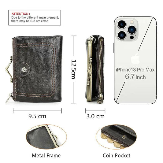 Authentic Leather Ladies' Wallet - MANDOTOS