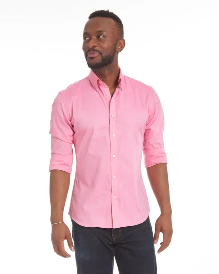 Long Sleeve Zipper Shirt With Button Design Fashion Lapel Tops For Mens Clothing - MANDOTOS
