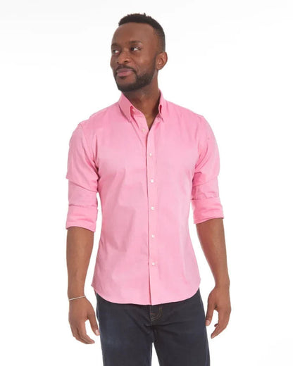 Long Sleeve Zipper Shirt With Button Design Fashion Lapel Tops For Mens Clothing - MANDOTOS