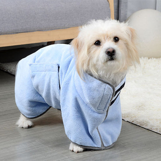 Quick-drying Pet Absorbent Towel Dog Bathrobe Pet Dog Bath Towel For Dogs Cats Microfiber Absorbent Pet Drying Towel Pet Supplies Pet Products - MANDOTOS