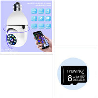 WiFi CAMERA 1080P Bulb 4X Zoom Camera E27 Home 5GWiFi Alarm Monitor - MANDOTOS