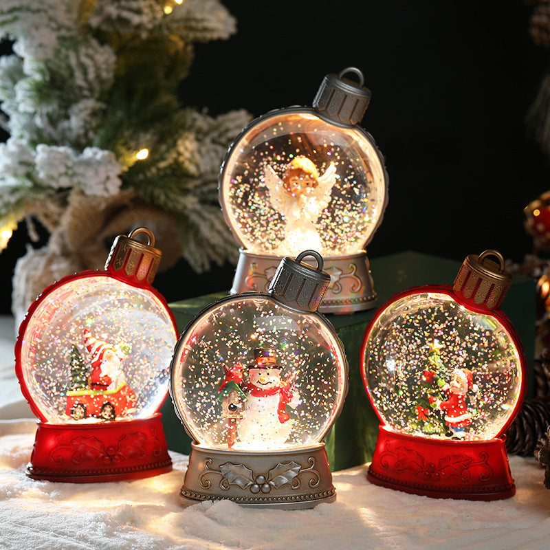 Christmas Holiday Decorations Luminous Simulation Flat Light LED Decoration Scene Layout Flame Light Home Decor - MANDOTOS