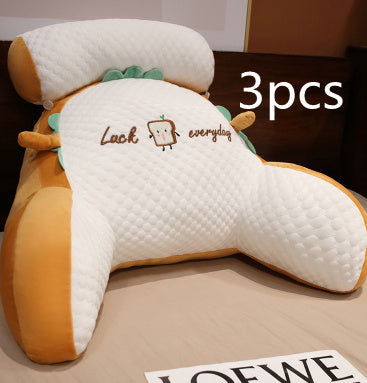 Sofa Fluffy Cushion Luncheon Pillow Triangle Reading Cushion Bedside Soft Large Backrest Lumbar Cushion Office Chair Cushion - MANDOTOS