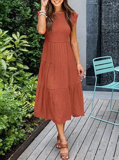 BohoChic Midi Dress - MANDOTOS